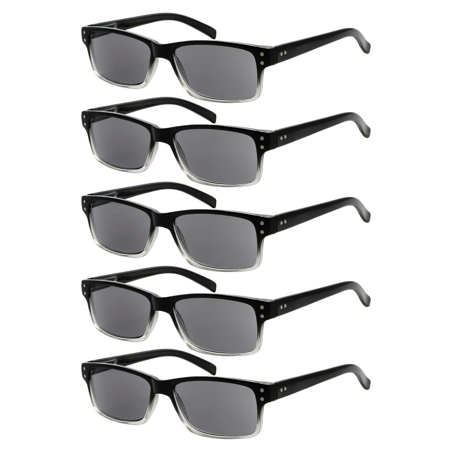 Gafas de Lectura Eyekepper 5 Paquete Hombres 2.5x Grises