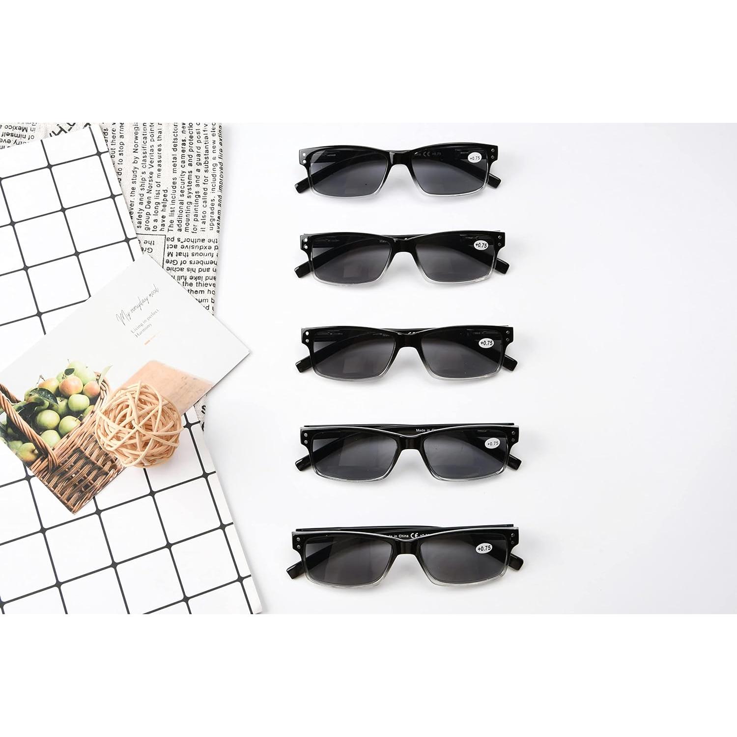 Gafas de Lectura Eyekepper 5 Paquete Hombres 2.5x Grises