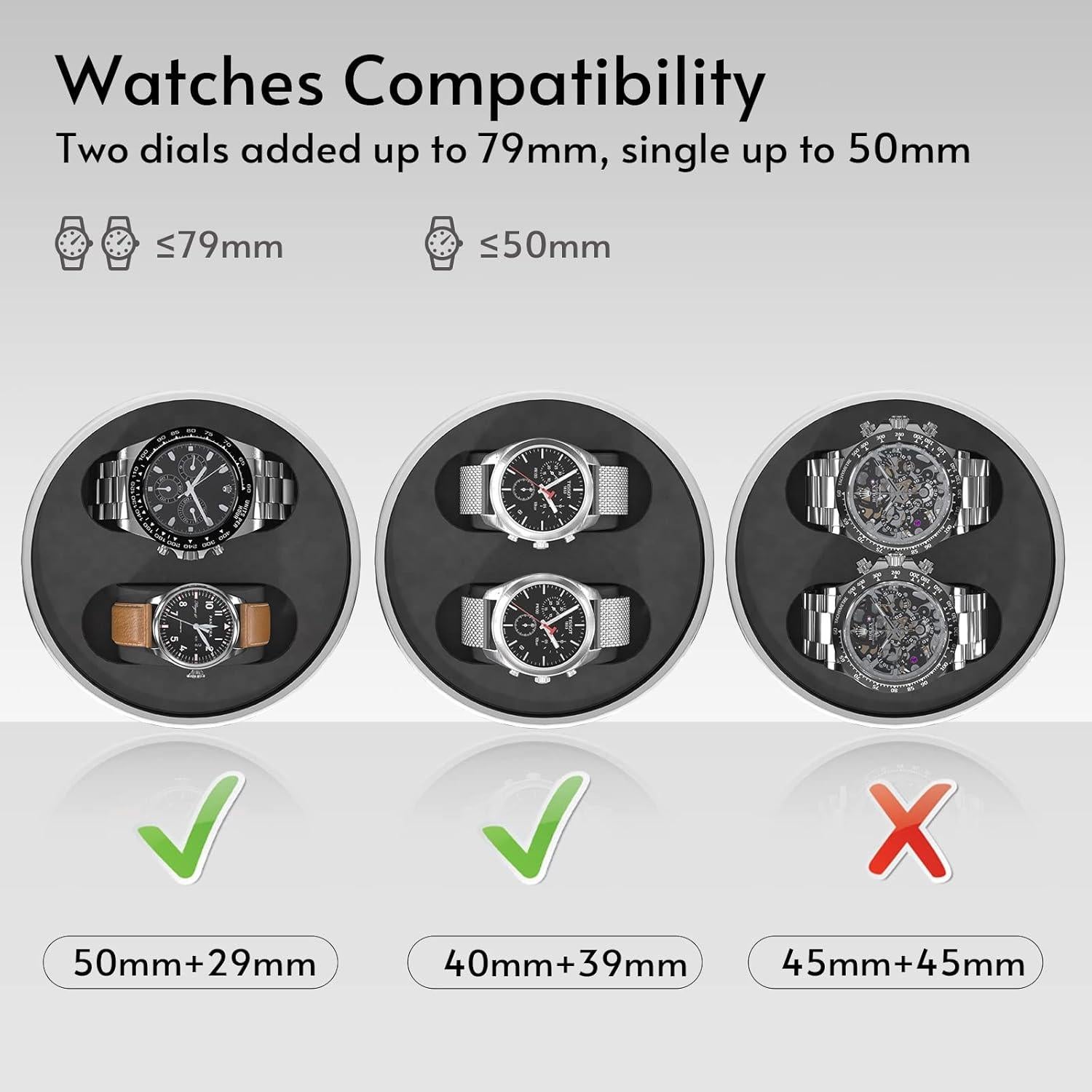 Enrollador de Relojes Automáticos iFregga con Luz Azul, 4 Modos