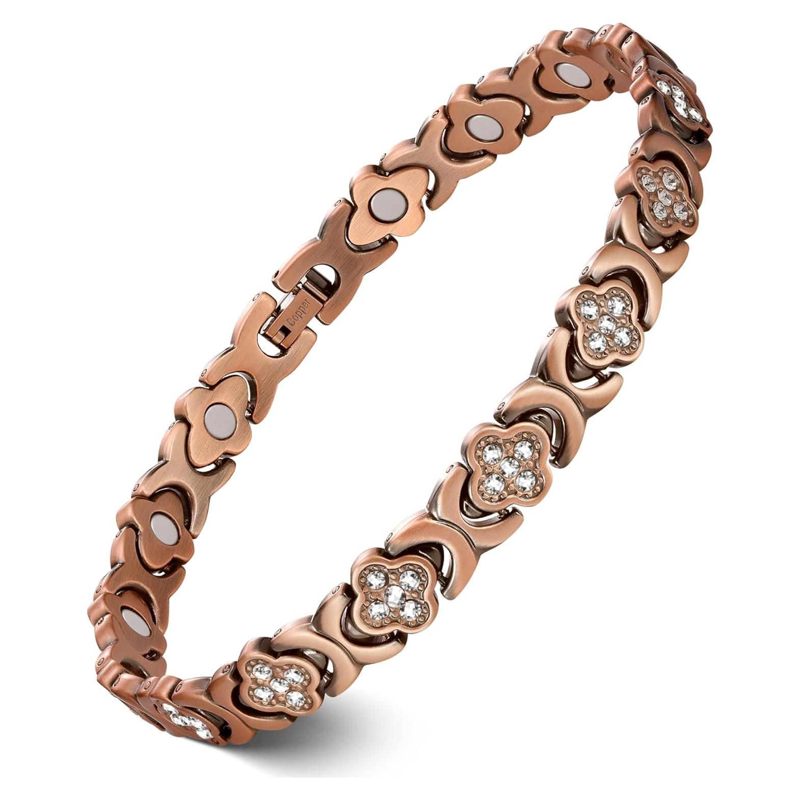 Pulsera de Tobillo de Cobre Puro Feraco con Imanes 3800 Gauss