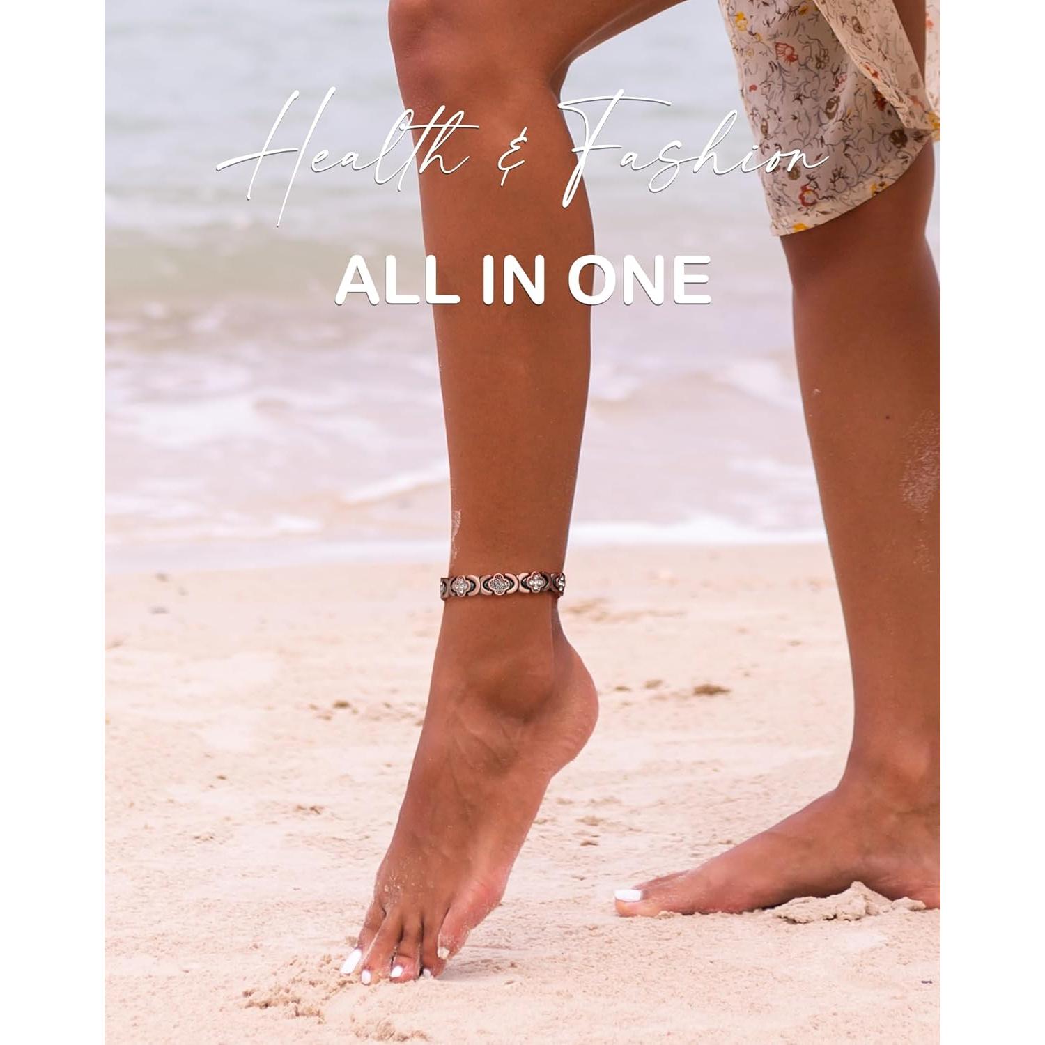 Pulsera de Tobillo de Cobre Puro Feraco con Imanes 3800 Gauss