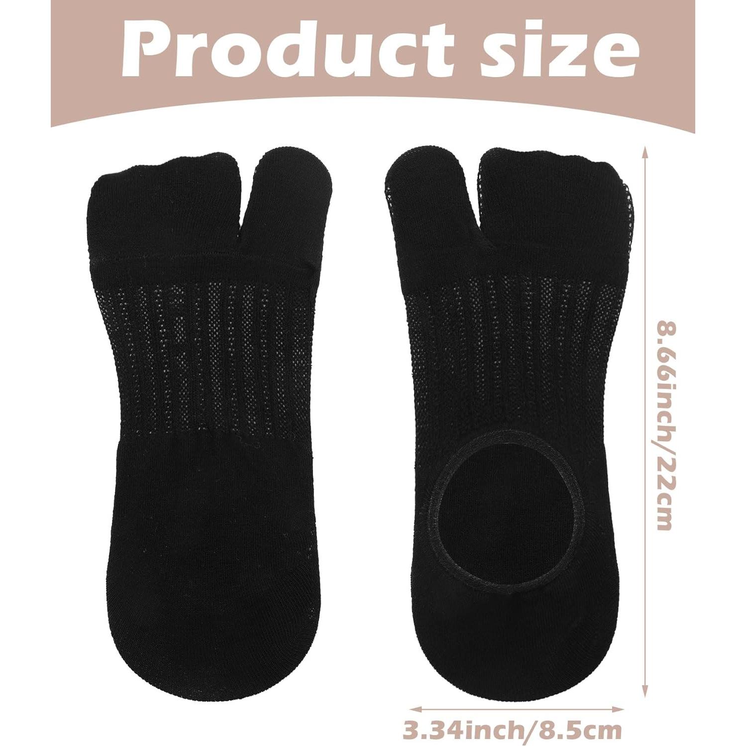 Geyoga 6 Pares Calcetines Tabi de Algodón para Mujeres