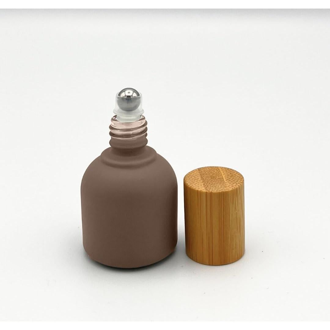 Botellas de Rodillo de Vidrio NatuRoller 10ml con Tapa de Bambú