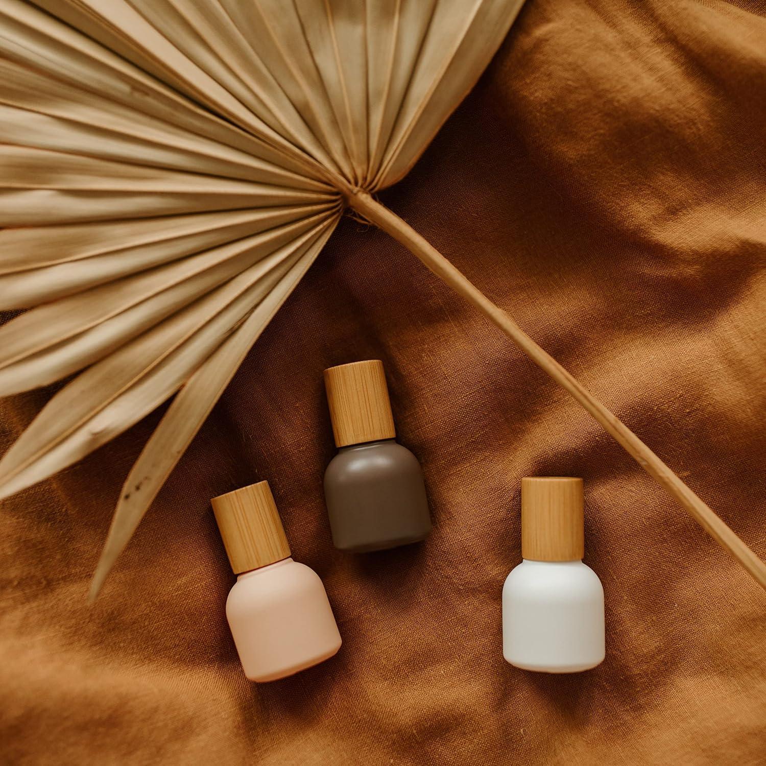 Botellas de Rodillo de Vidrio NatuRoller 10ml con Tapa de Bambú