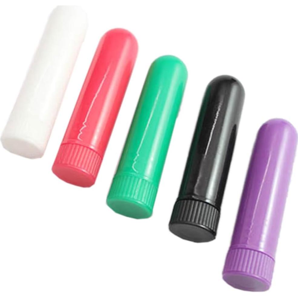 Set de 12 Tubos Inhaladores Nasales Healifty 6.6cm Blanco