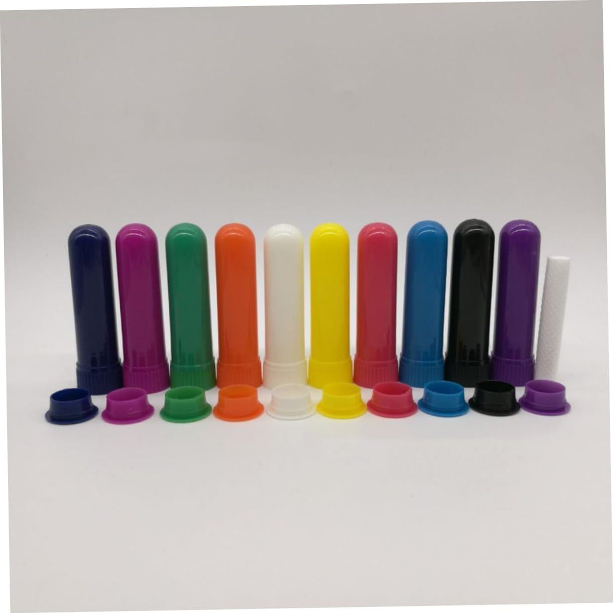 Set de 12 Tubos Inhaladores Nasales Healifty 6.6cm Blanco