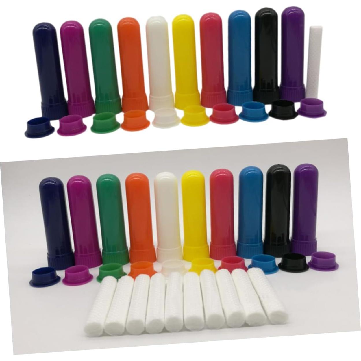 Set de 12 Tubos Inhaladores Nasales Healifty 6.6cm Blanco