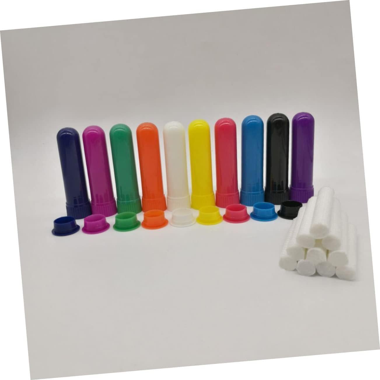 Set de 12 Tubos Inhaladores Nasales Healifty 6.6cm Blanco