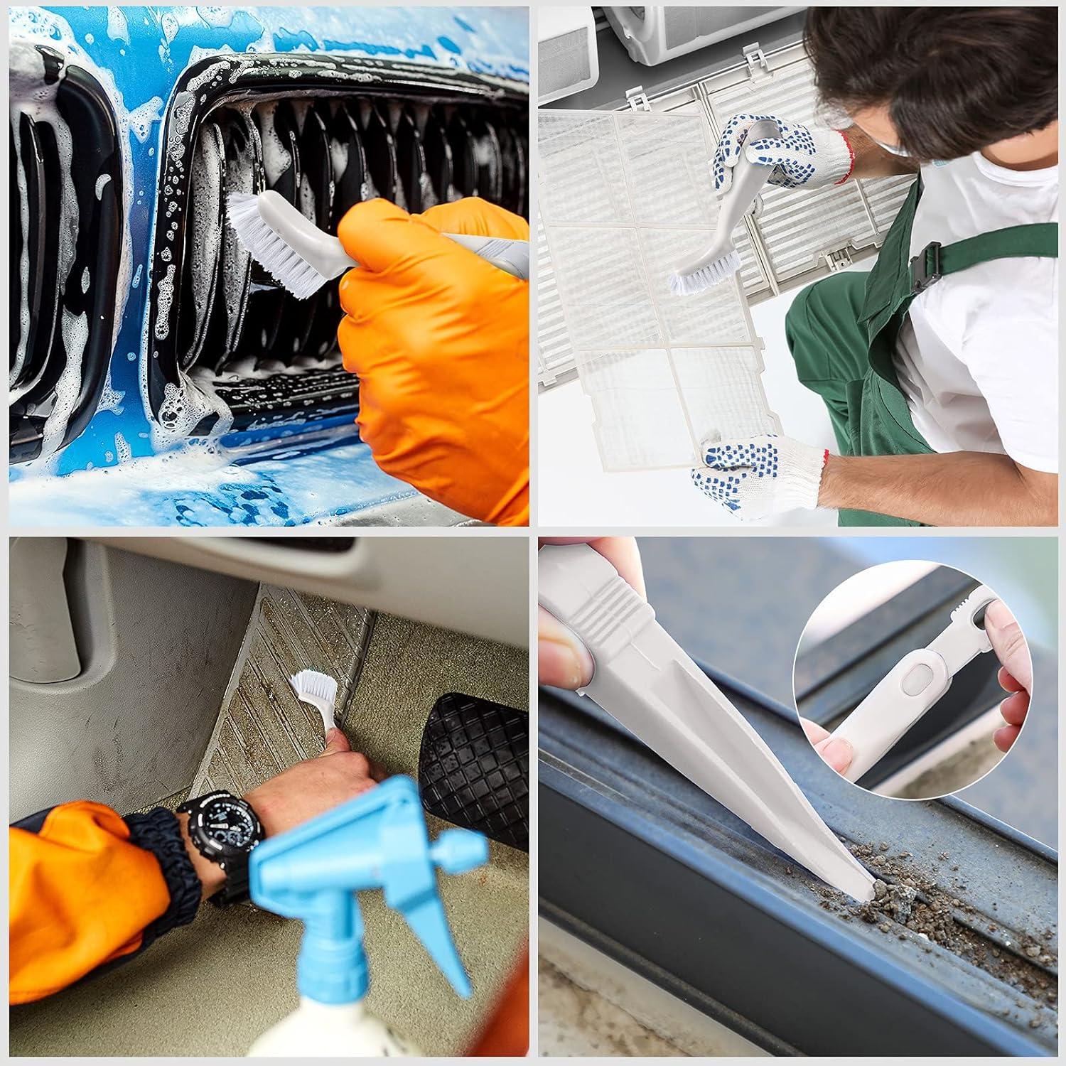 Conjunto de 4 Cepillos de Limpieza Patelai Blanco 2 en 1