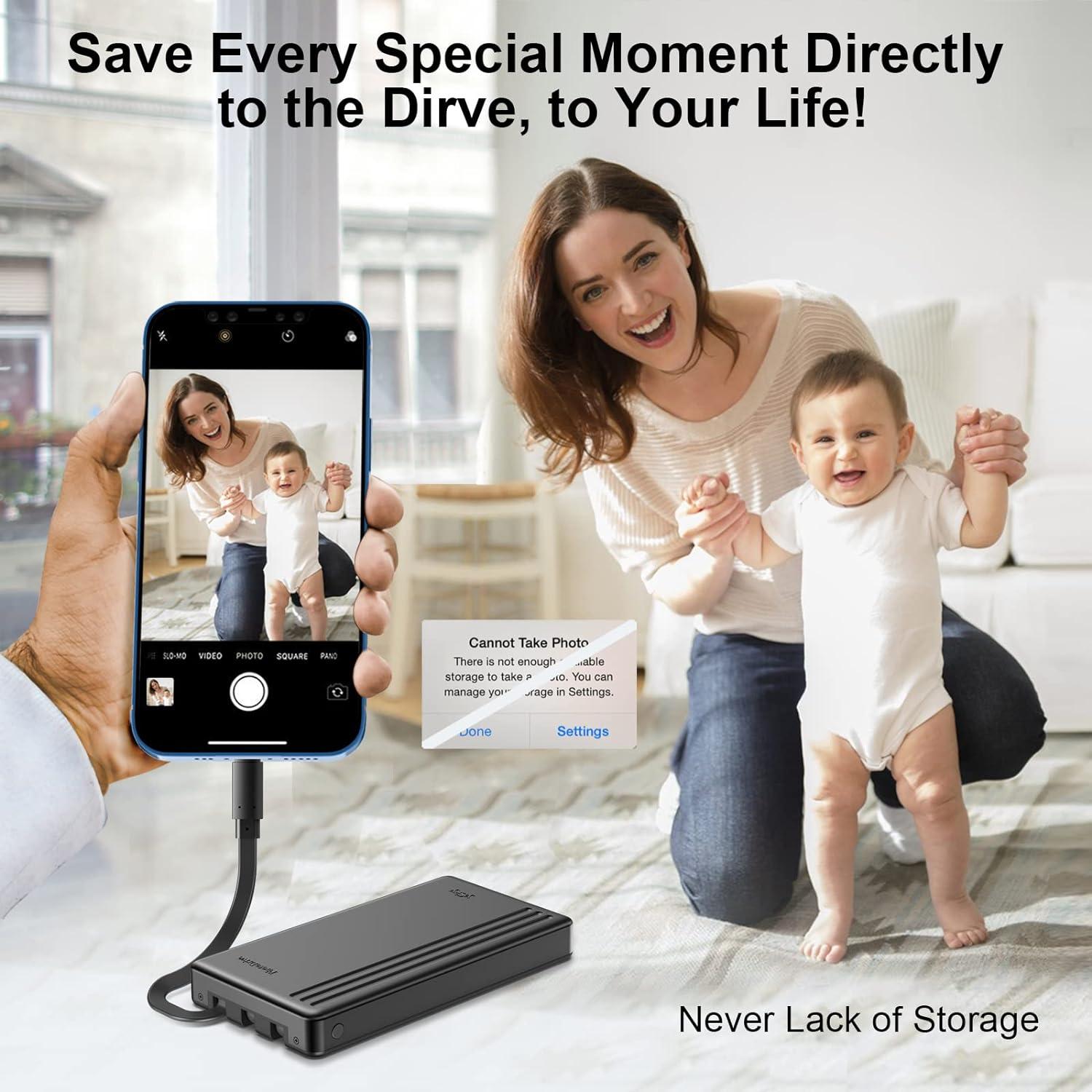 Disco Duro Externo ySky 2TB para iPhone, iPad y PC