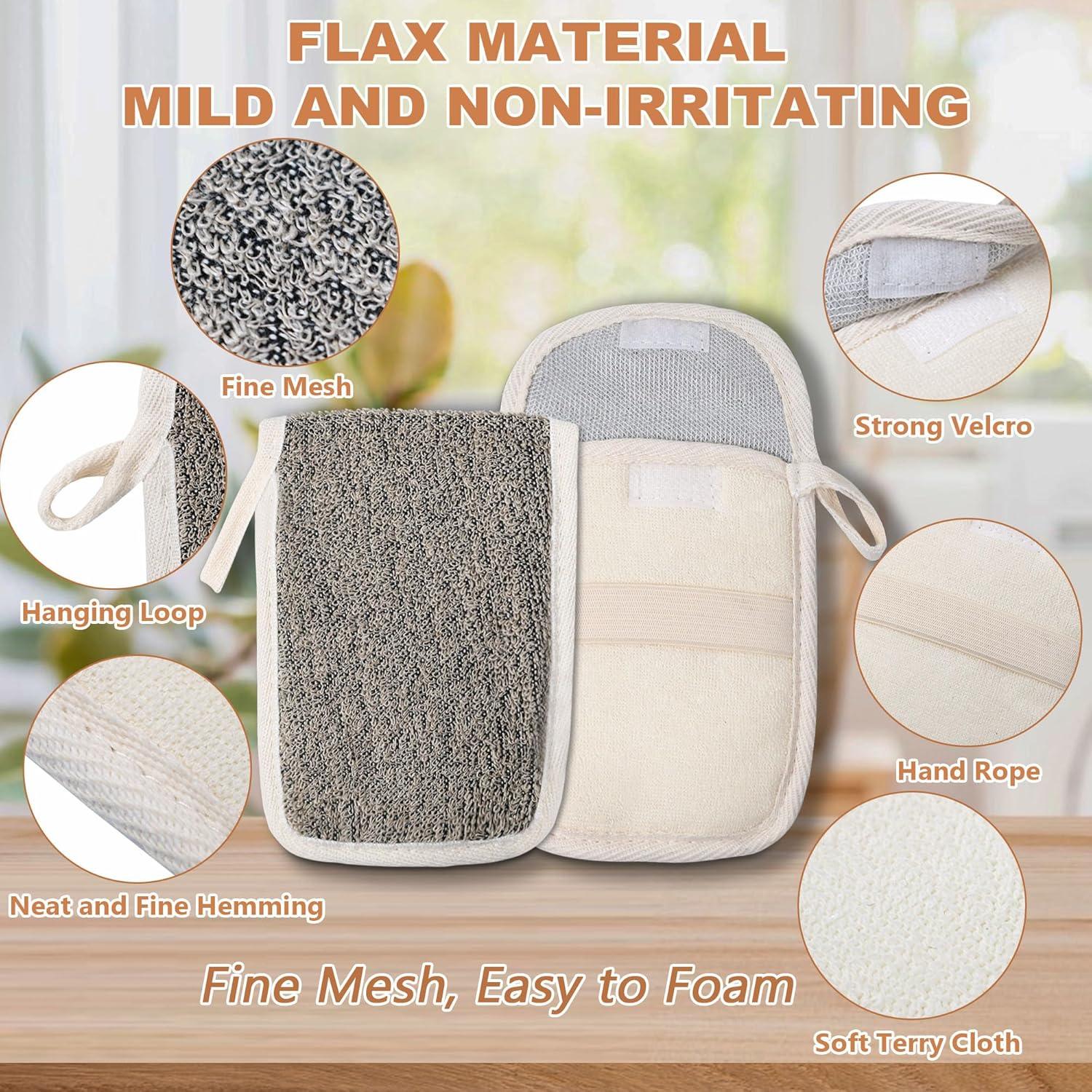 Bolsa de Jabón Exfoliante OWIIZI para Ducha - 2 Pcs