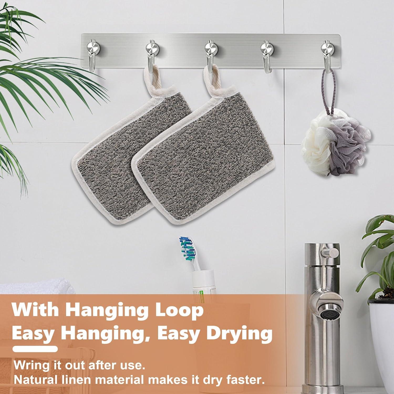 Bolsa de Jabón Exfoliante OWIIZI para Ducha - 2 Pcs