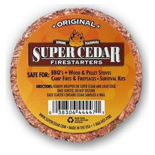 Encendedores de Fuego Super Cedar 100 Piezas Aroma Cedro