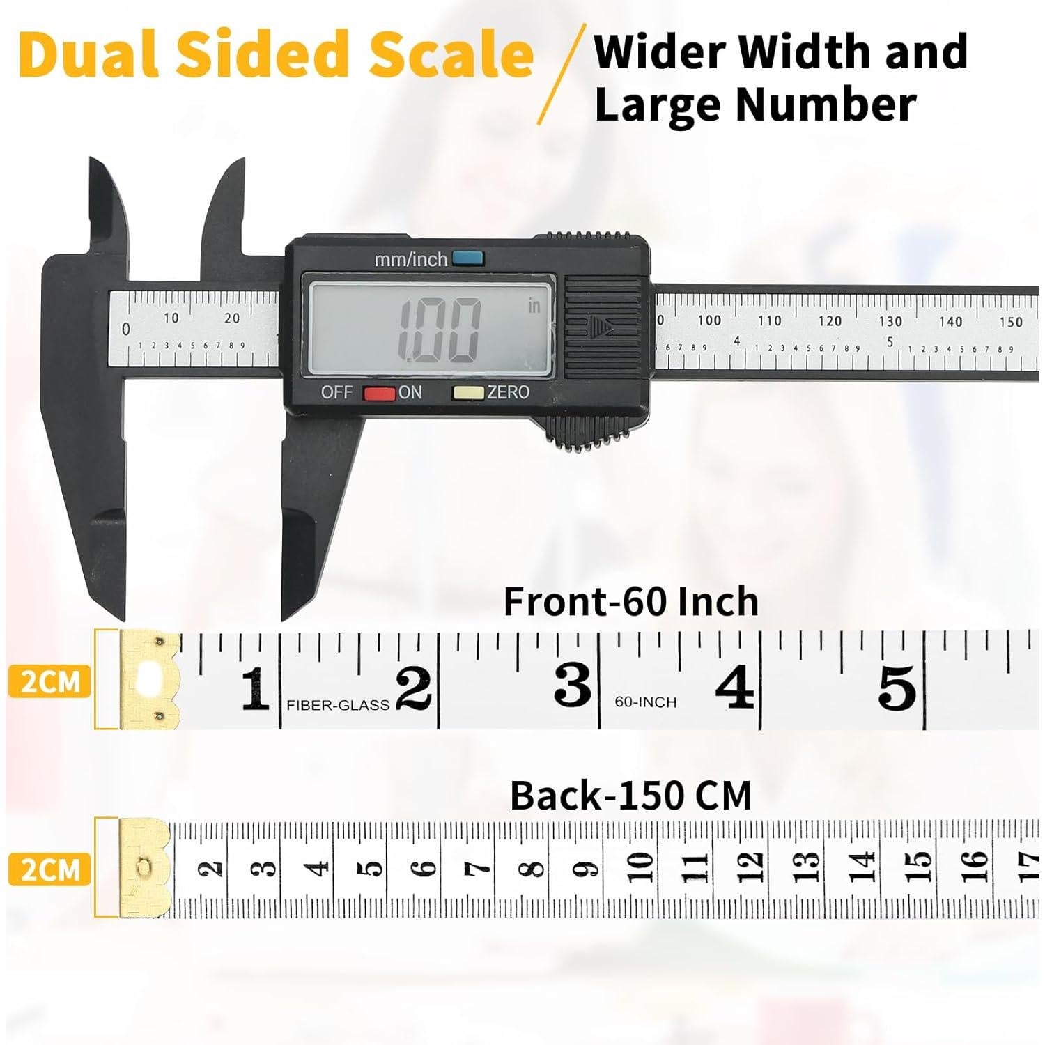 6 Paquetes Cinta Métrica Corporal Dombbfye 150 CM Multicolor