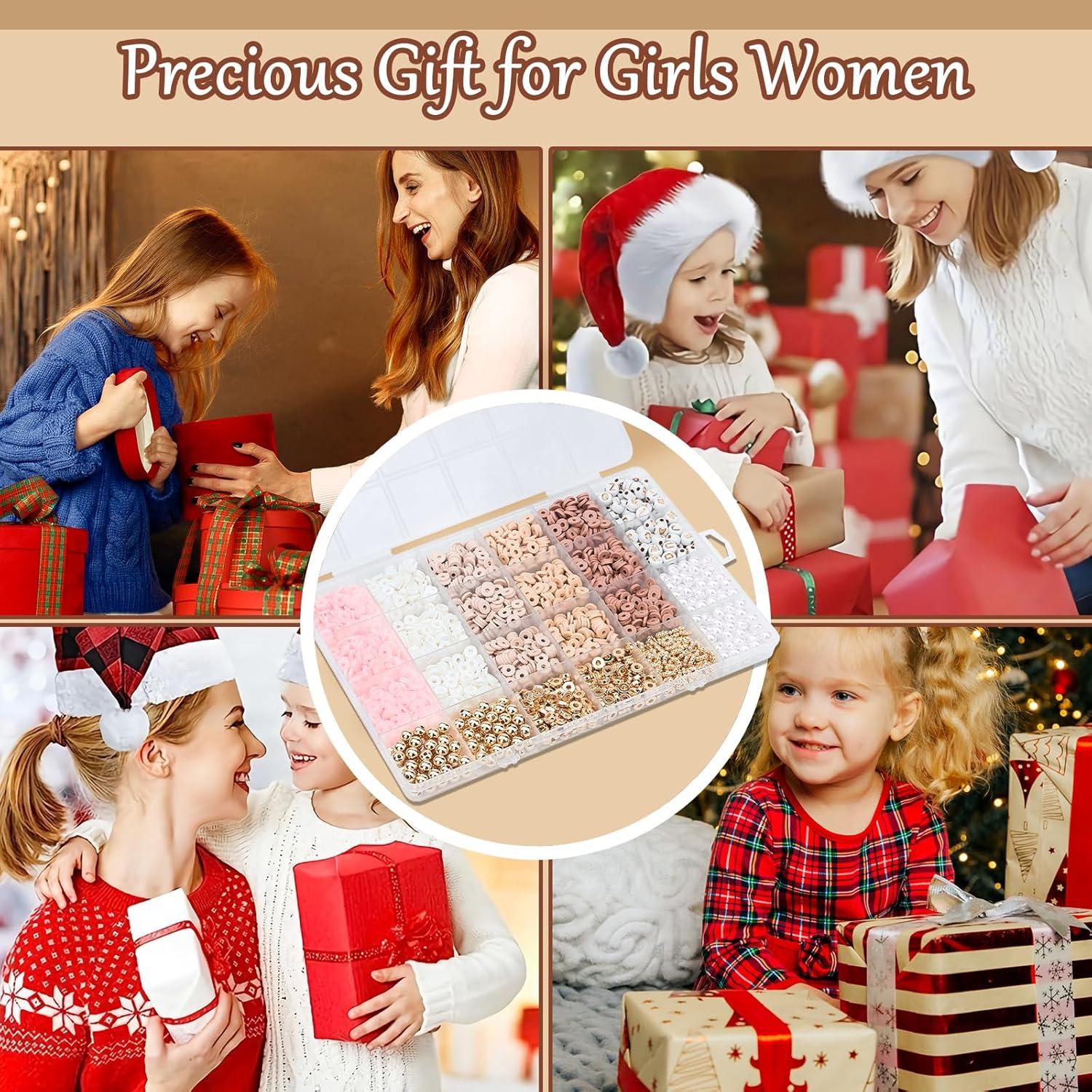 Kit de Pulsera de Perlas de Arcilla LUDUKOO 2370 Piezas DIY