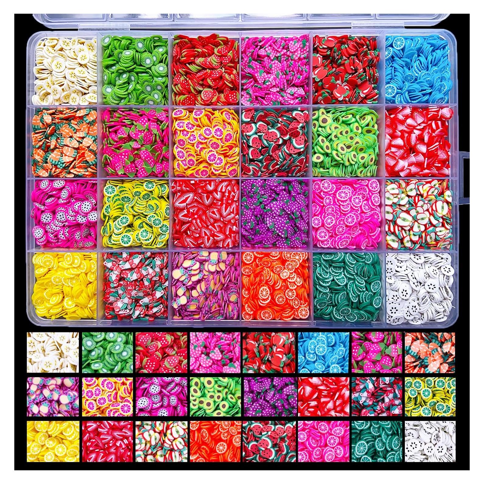 Set de 14800 Rodajas de Uñas de Fruta EHOPE - 24 Estilos