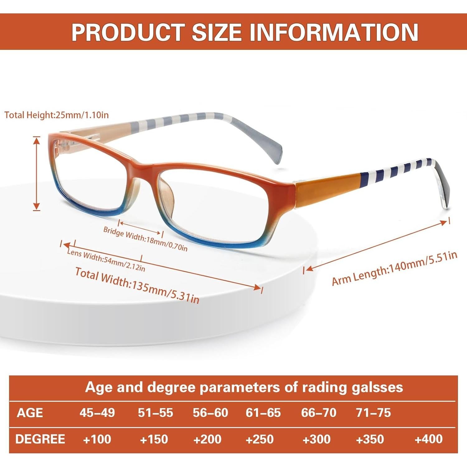 Gafas de lectura Kerecsen para mujeres 6 Pack con filtro UV