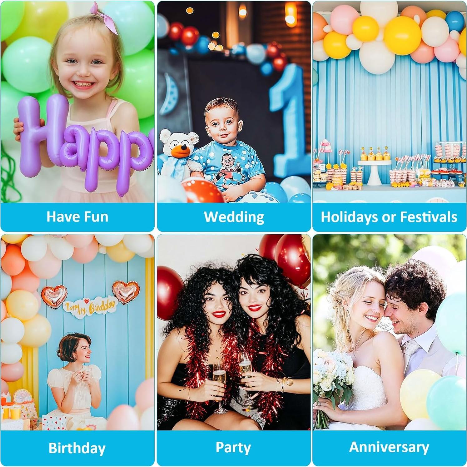 Bomba de aire eléctrica Fikowo para globos portátil 30W