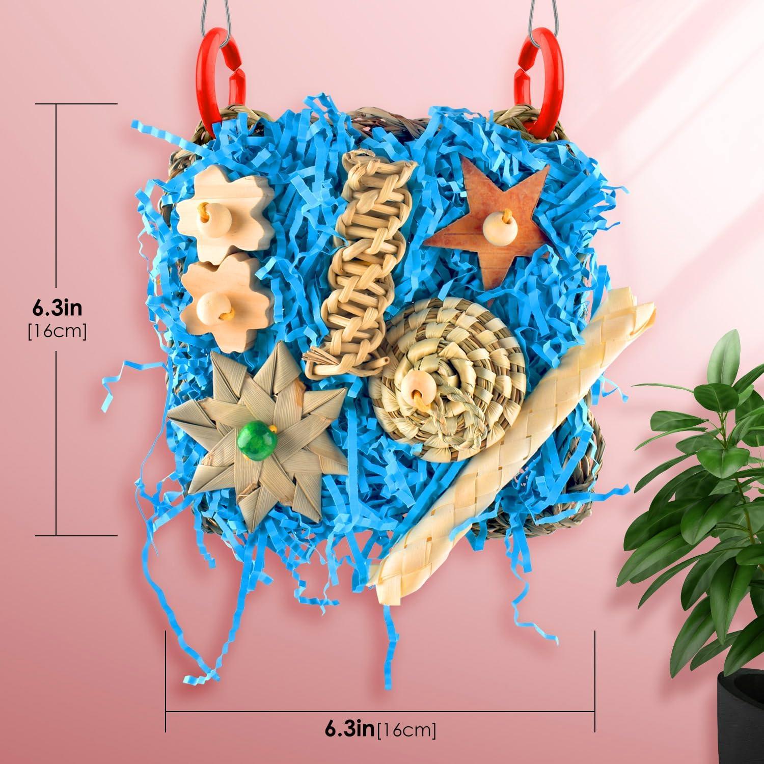 Juguete de Forrajeo para Aves KATUMO 16.8x16.8cm Natural