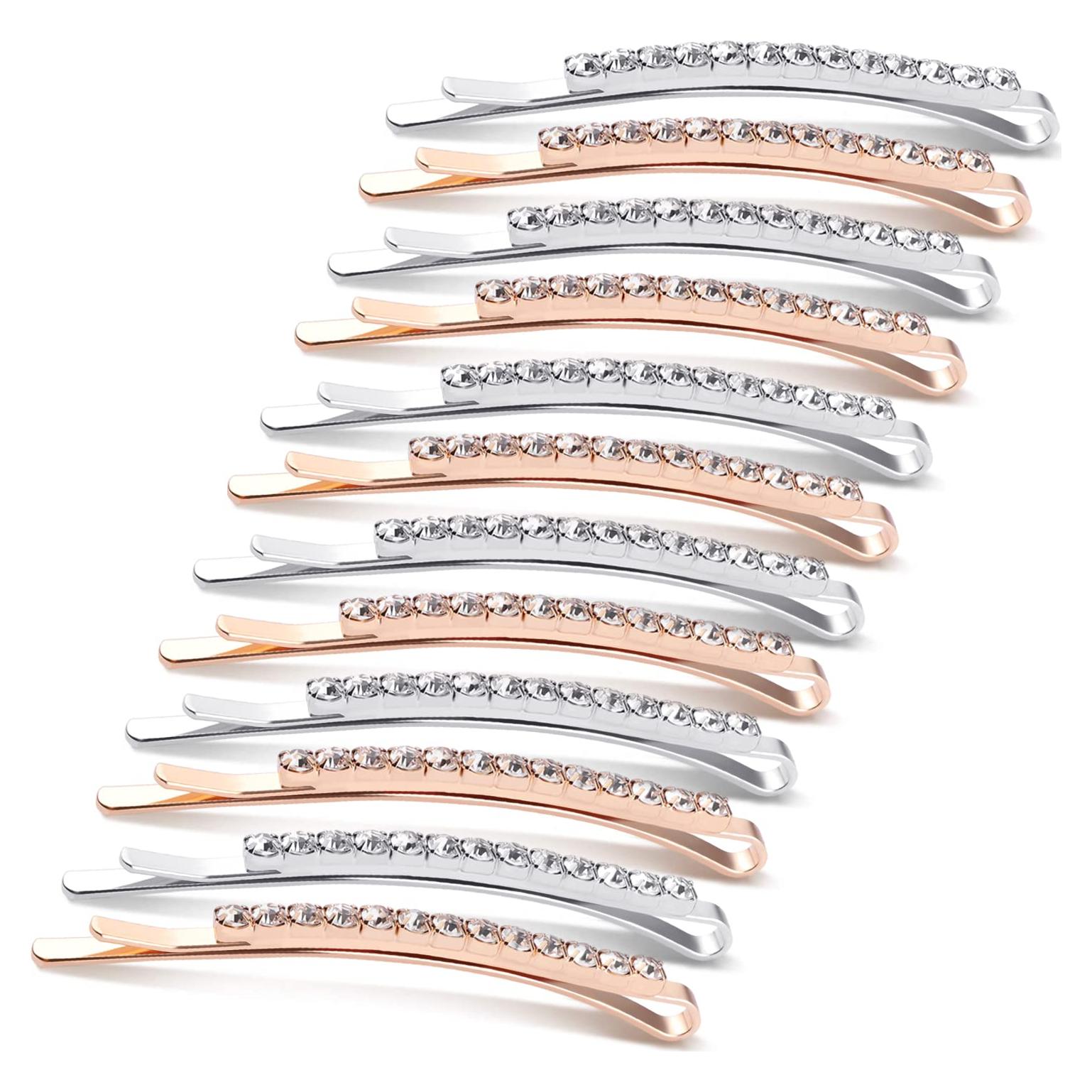 12 Horquillas de Pelo SUMAJU con Rhinestone - 6 cm Multicolor