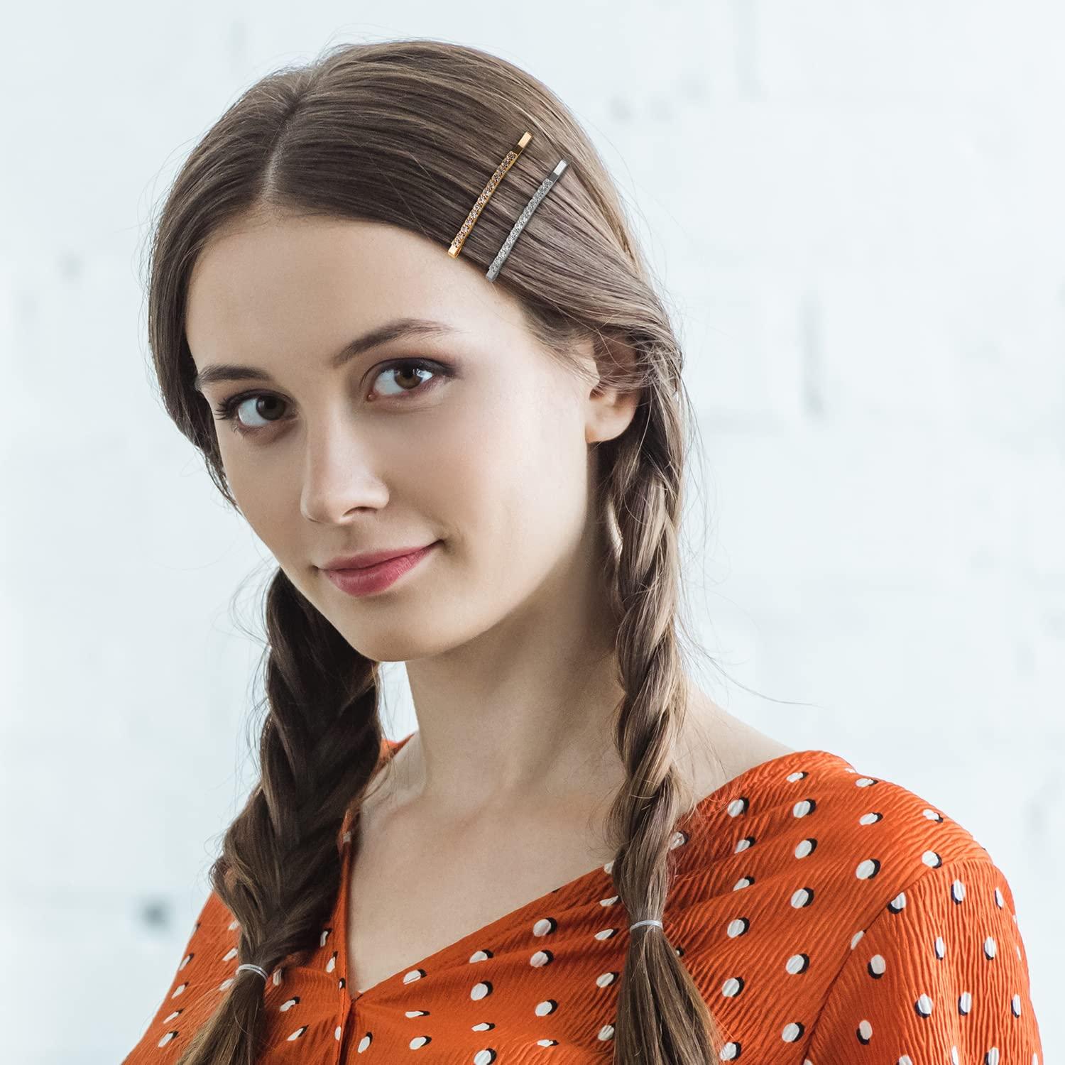 12 Horquillas de Pelo SUMAJU con Rhinestone - 6 cm Multicolor