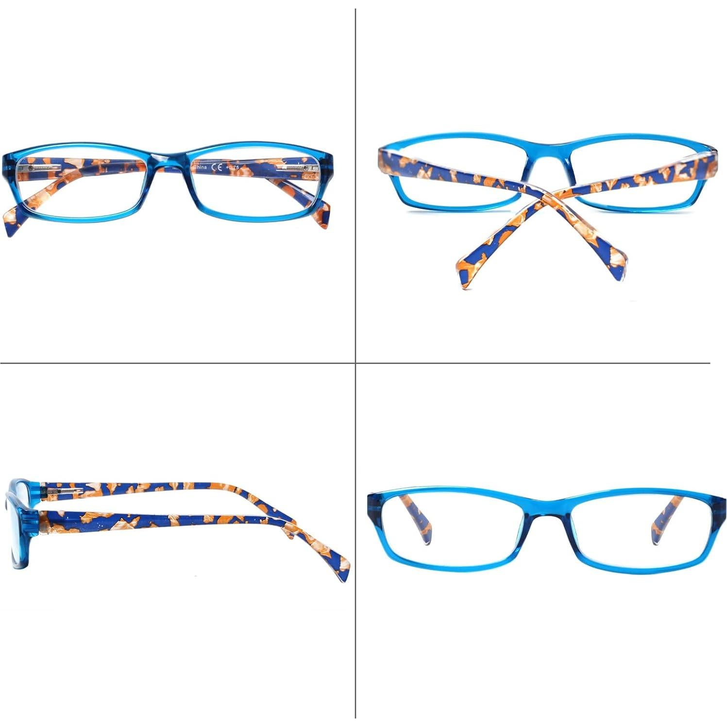 Gafas de lectura Kerecsen 5 pares moda unisex bisagra resorte
