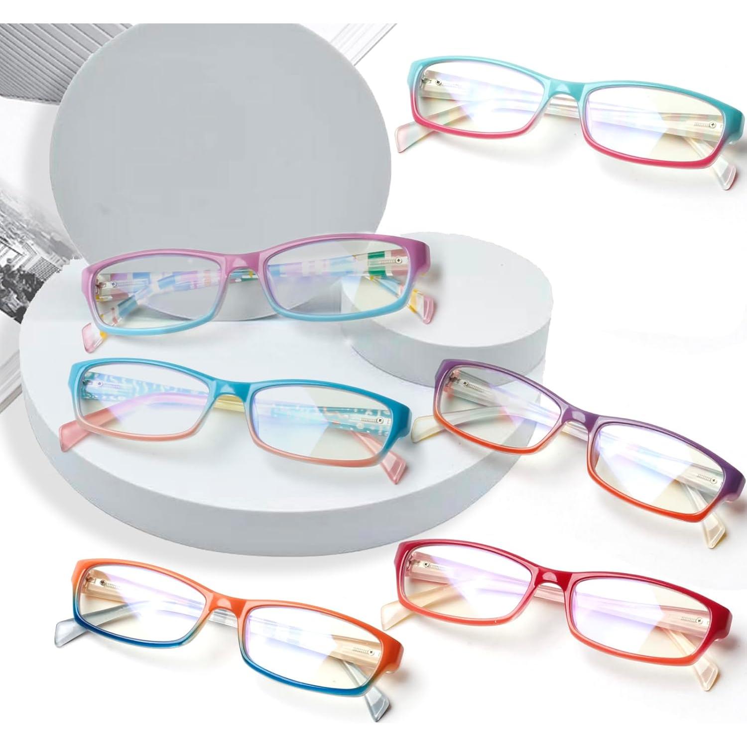 Gafas de lectura Kerecsen 6 Pack mujeres luz azul 2.0x