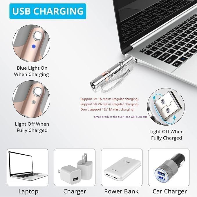 Juguete Interactivo para Gatos Lzonunl 5 Modos USB Recargable
