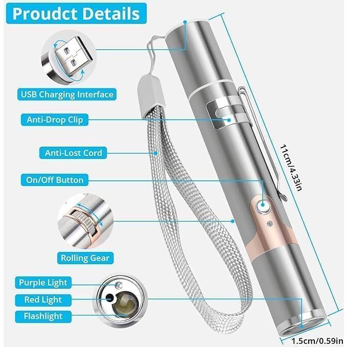 Juguete Interactivo para Gatos Lzonunl 5 Modos USB Recargable