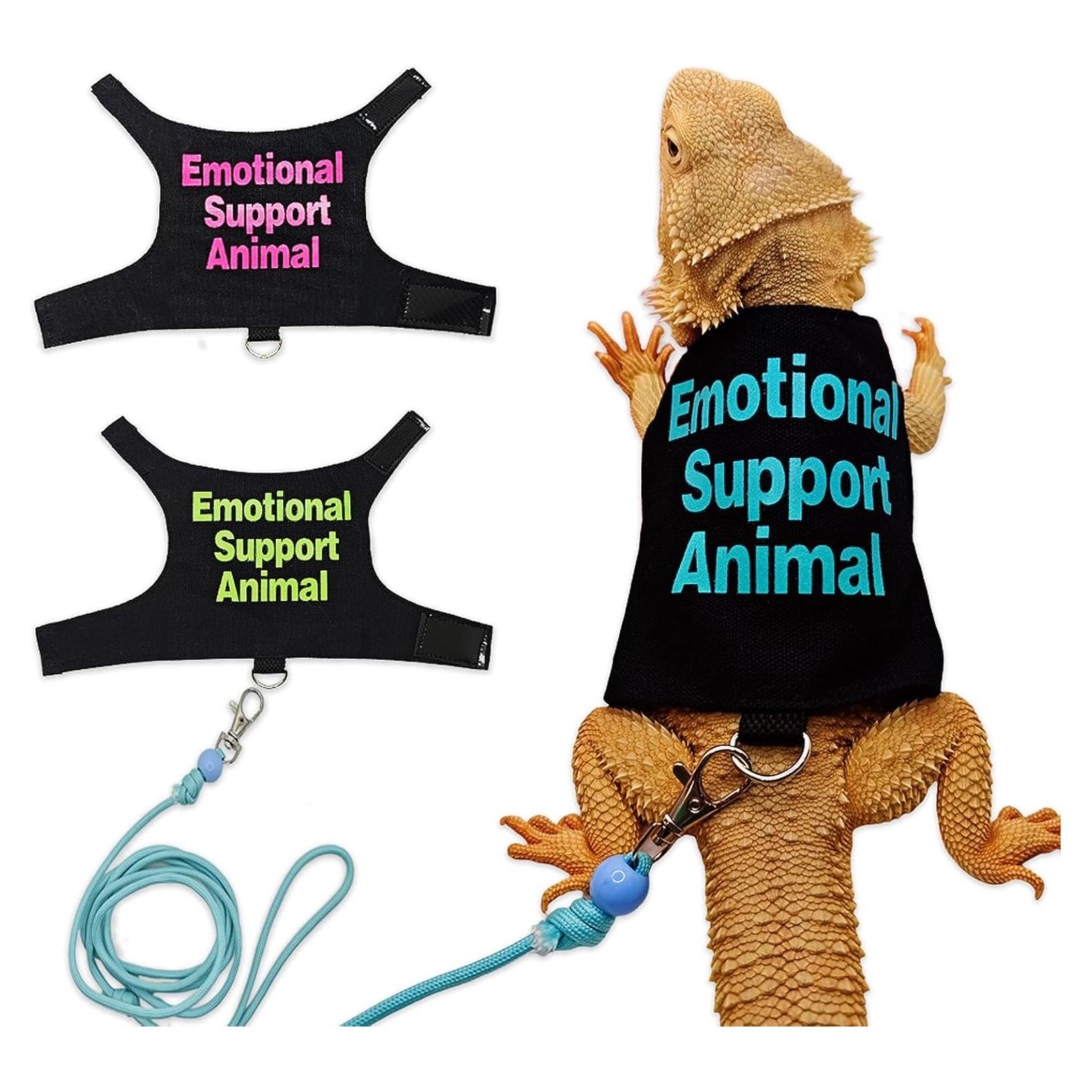 Arnés Ajustable para Lagartos HOKABLE - Azul, 11.5-20 cm