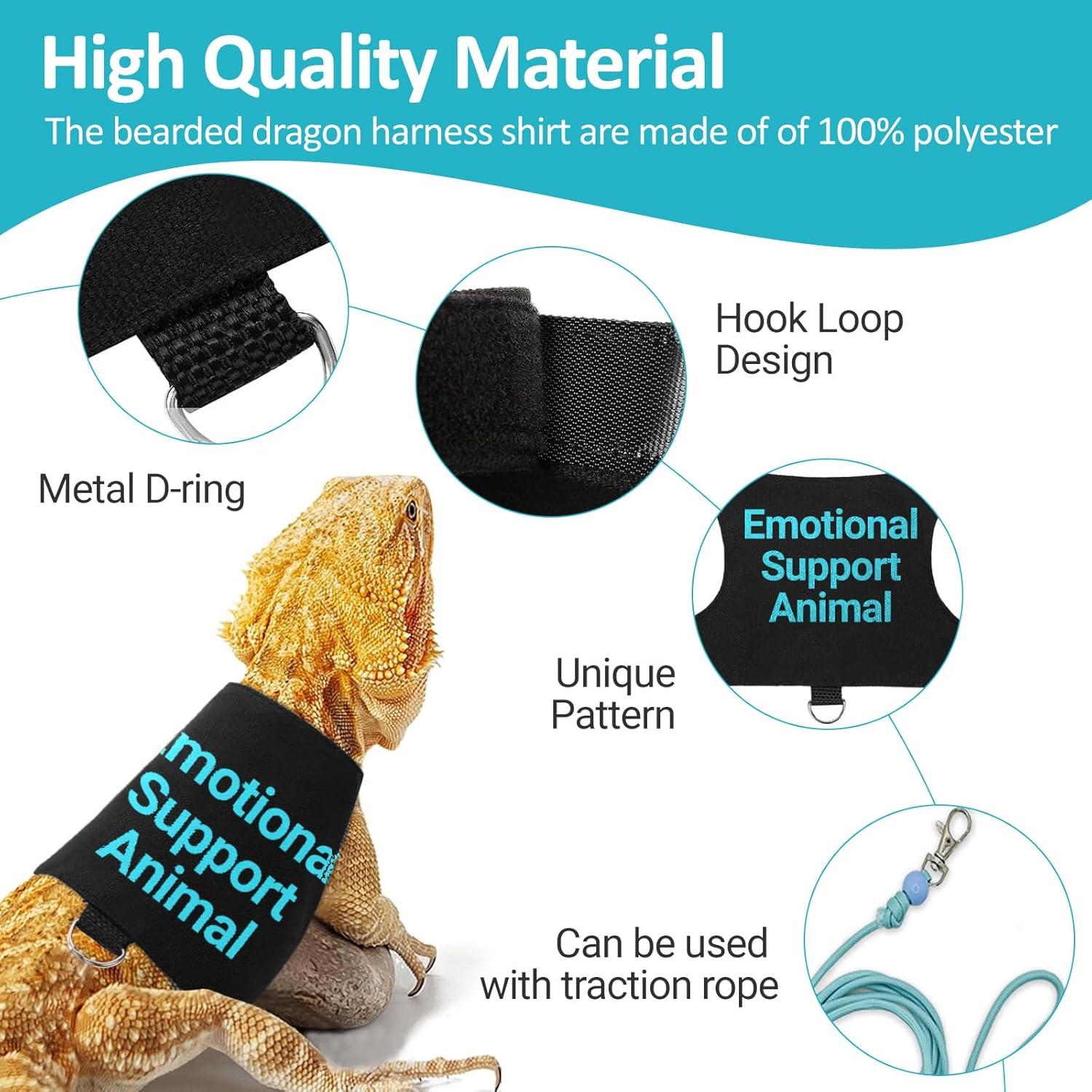 Arnés Ajustable para Lagartos HOKABLE - Azul, 11.5-20 cm