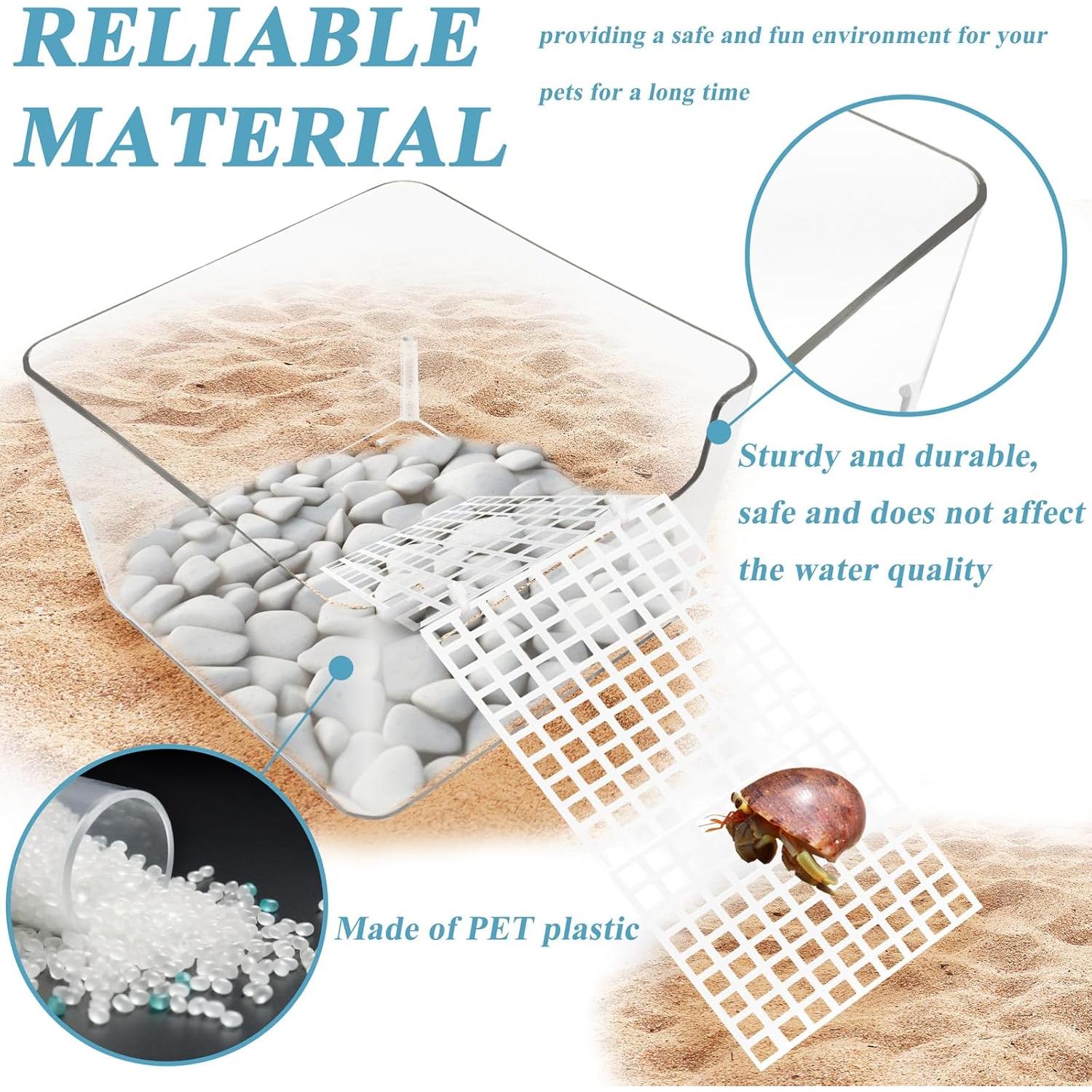 Paquete de 2 Tanques de Agua para Cangrejo Ermitaño Niuohoy