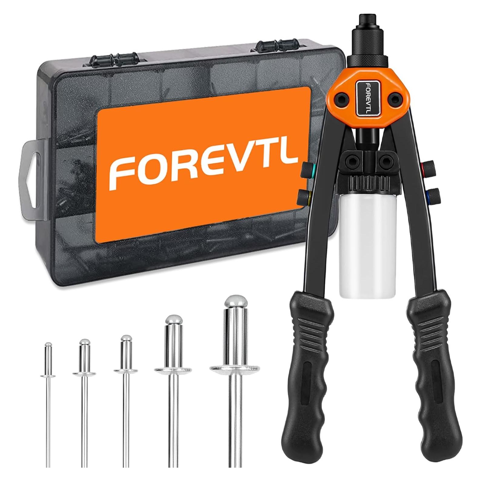 Kit de pistola de remaches FOREVTL FT807 33 cm 210 remaches