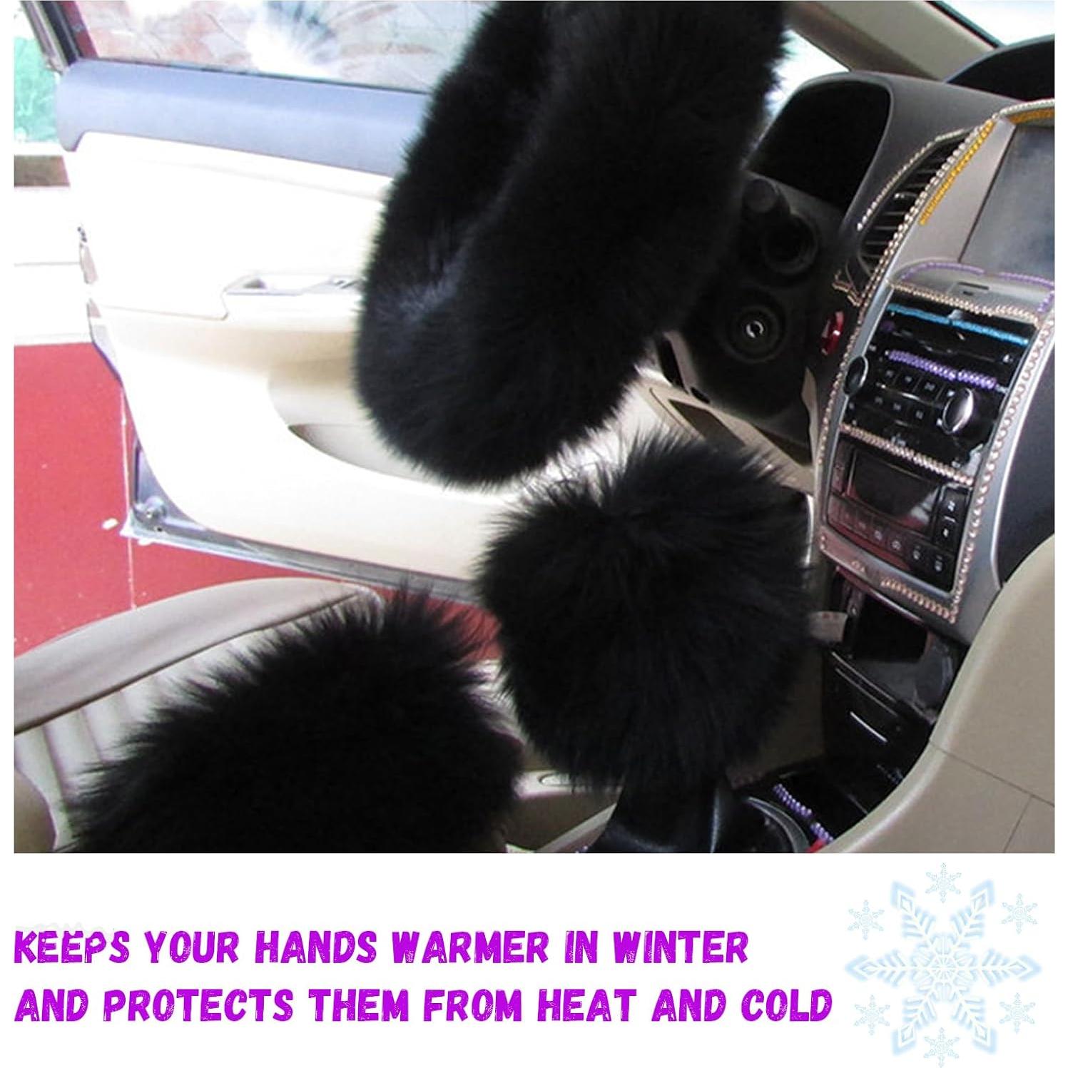 Funda de Volante de Lana Ziciner 3 Piezas 38 cm Negro