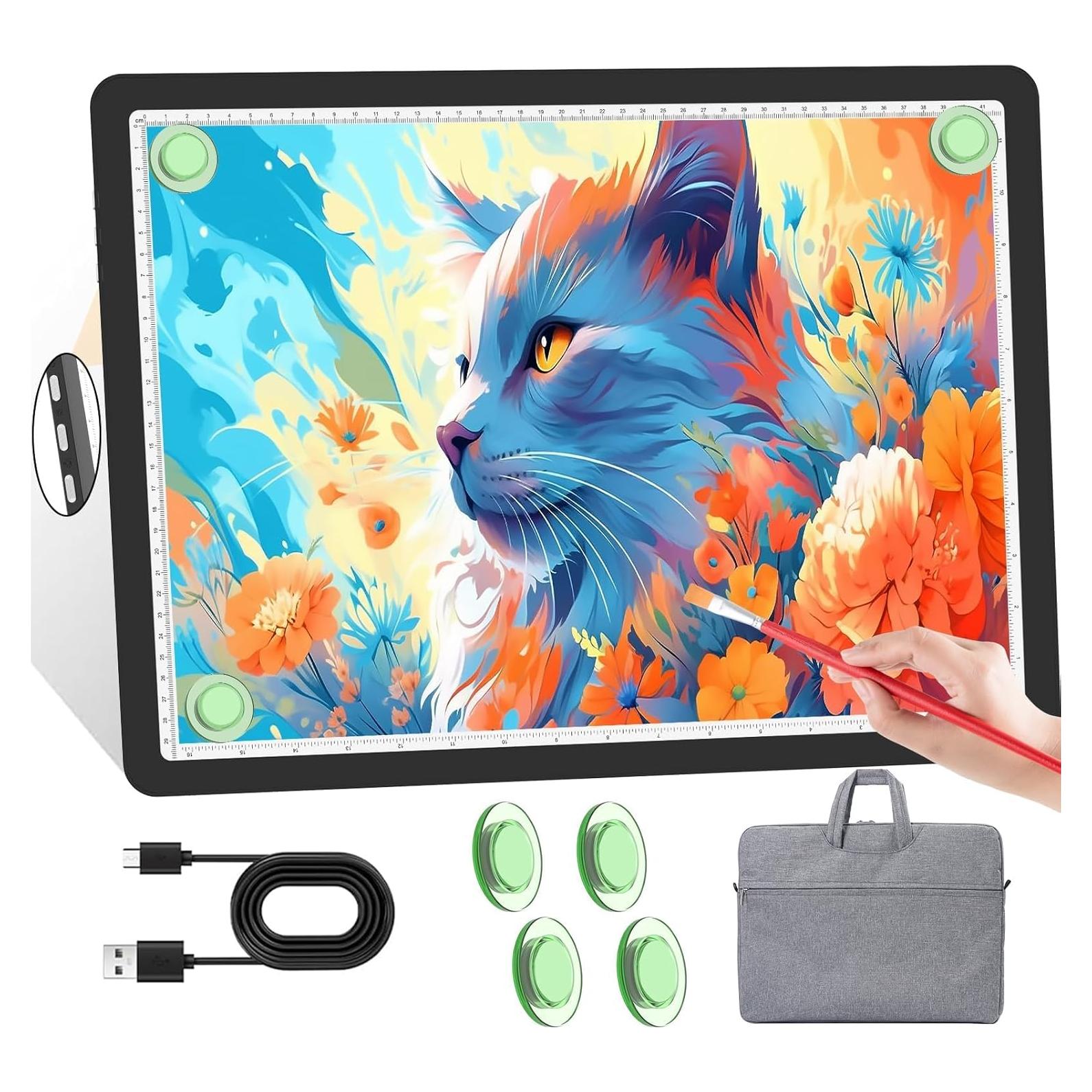 Tablero de Luz A3 KOBAIBAN Recargable con Bolsa - 3 Modos de Luz