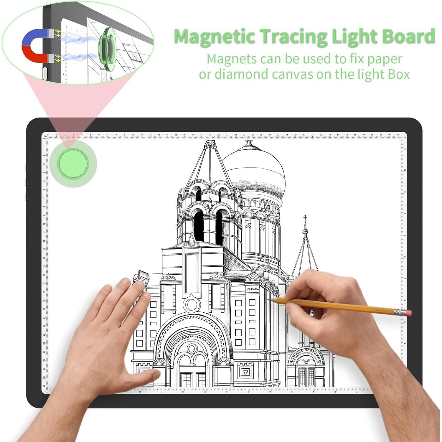 Tablero de Luz A3 KOBAIBAN Recargable con Bolsa - 3 Modos de Luz