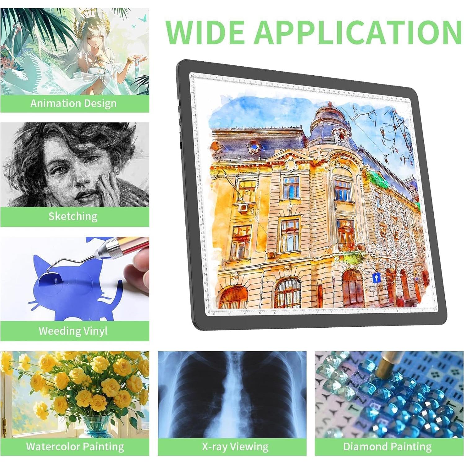 Tablero de Luz A3 KOBAIBAN Recargable con Bolsa - 3 Modos de Luz