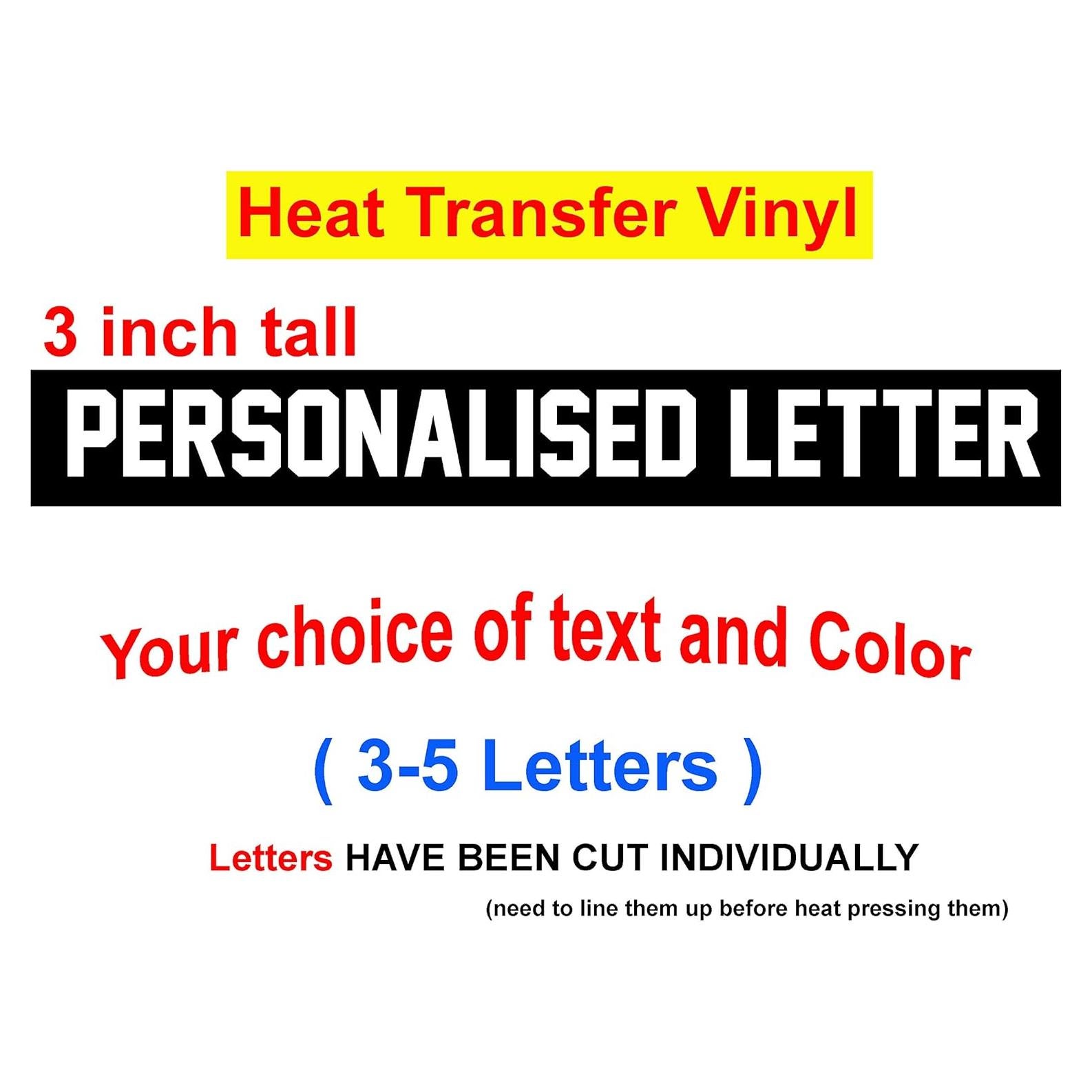 Letras Altas de 7.62 cm Vinilo Transferencia TeeWin para Camiseta