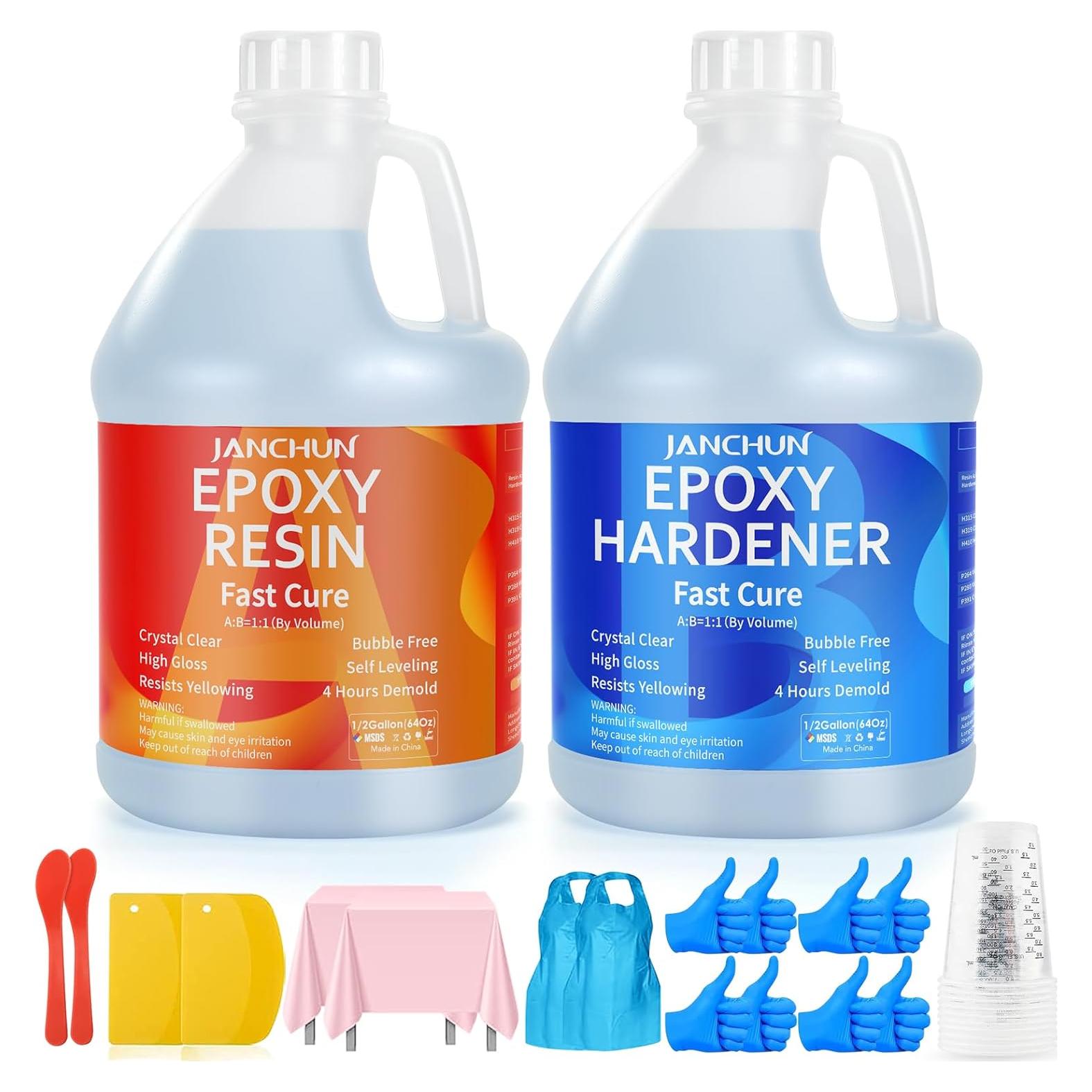Kit de Resina Epóxica JANCHUN 2.2L Antiburbujas y Autonivelante