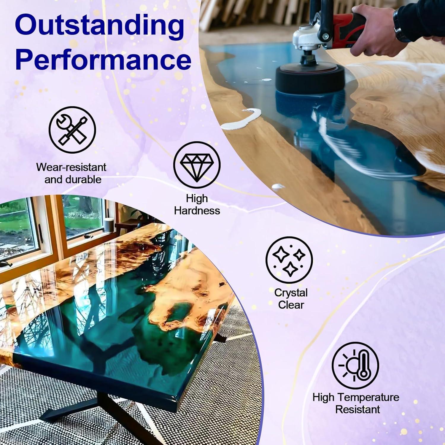 Kit de Resina Epóxica JANCHUN 2.2L Antiburbujas y Autonivelante