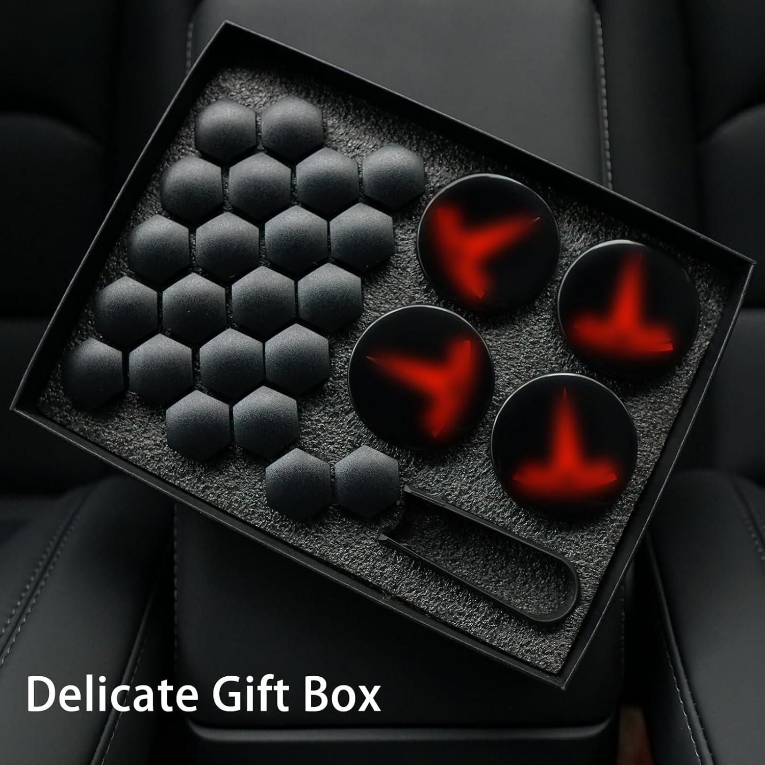 Kit de Tapas Centrales de Rueda Tesla Model 3 y Y - Powlamks