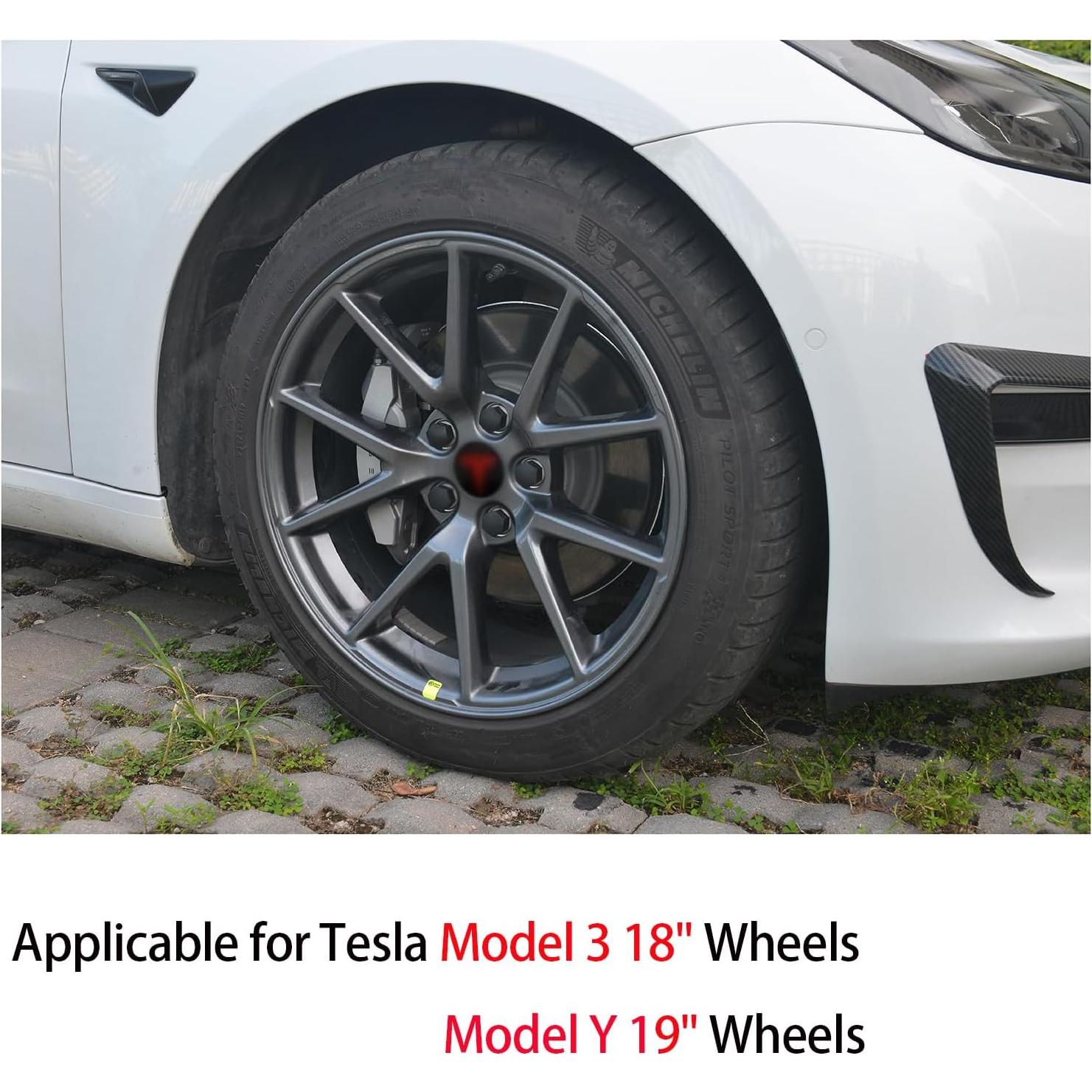 Kit de Tapas Centrales de Rueda Tesla Model 3 y Y - Powlamks