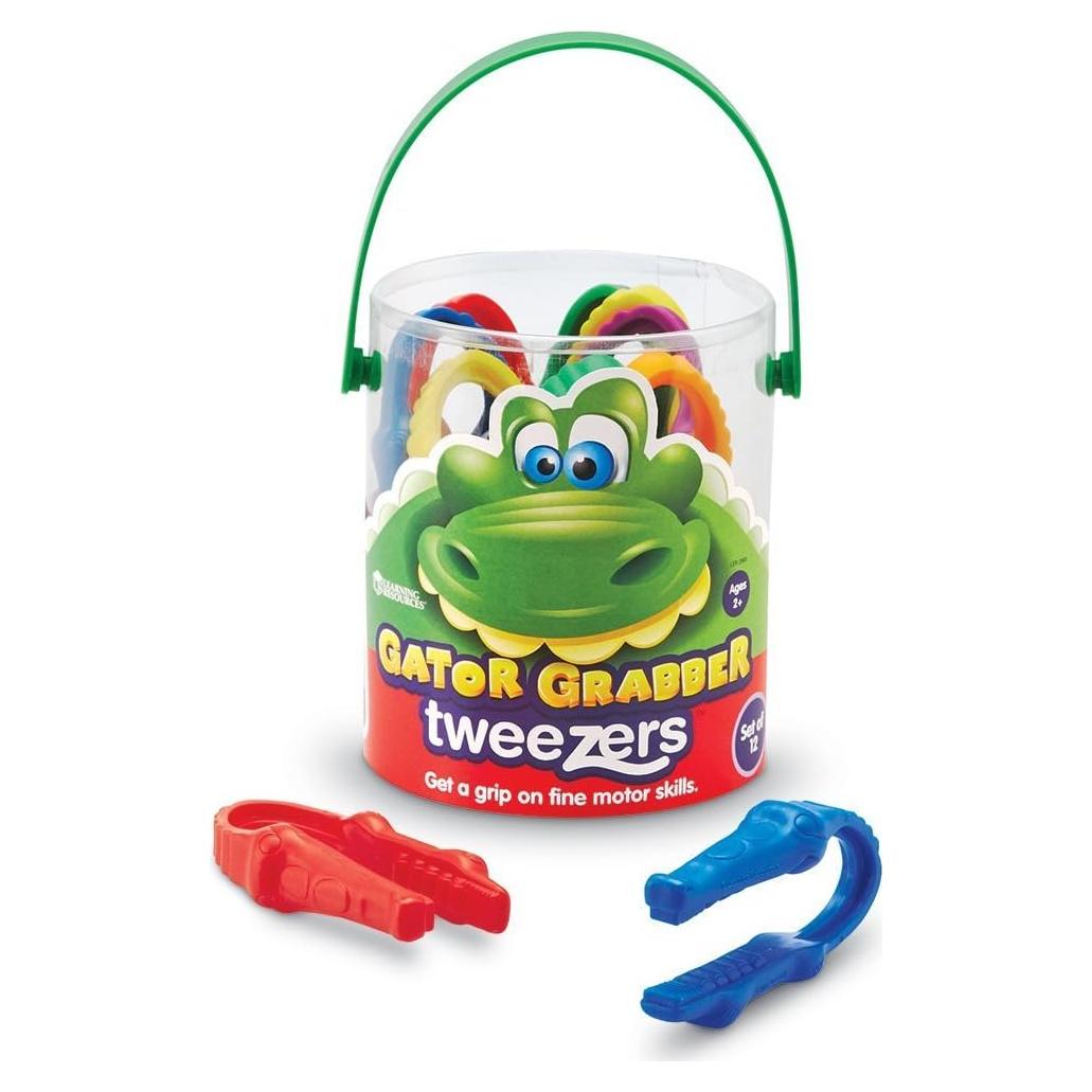 Pinzas Gator Grabber Learning Resources - 12 Piezas para Niños 2+