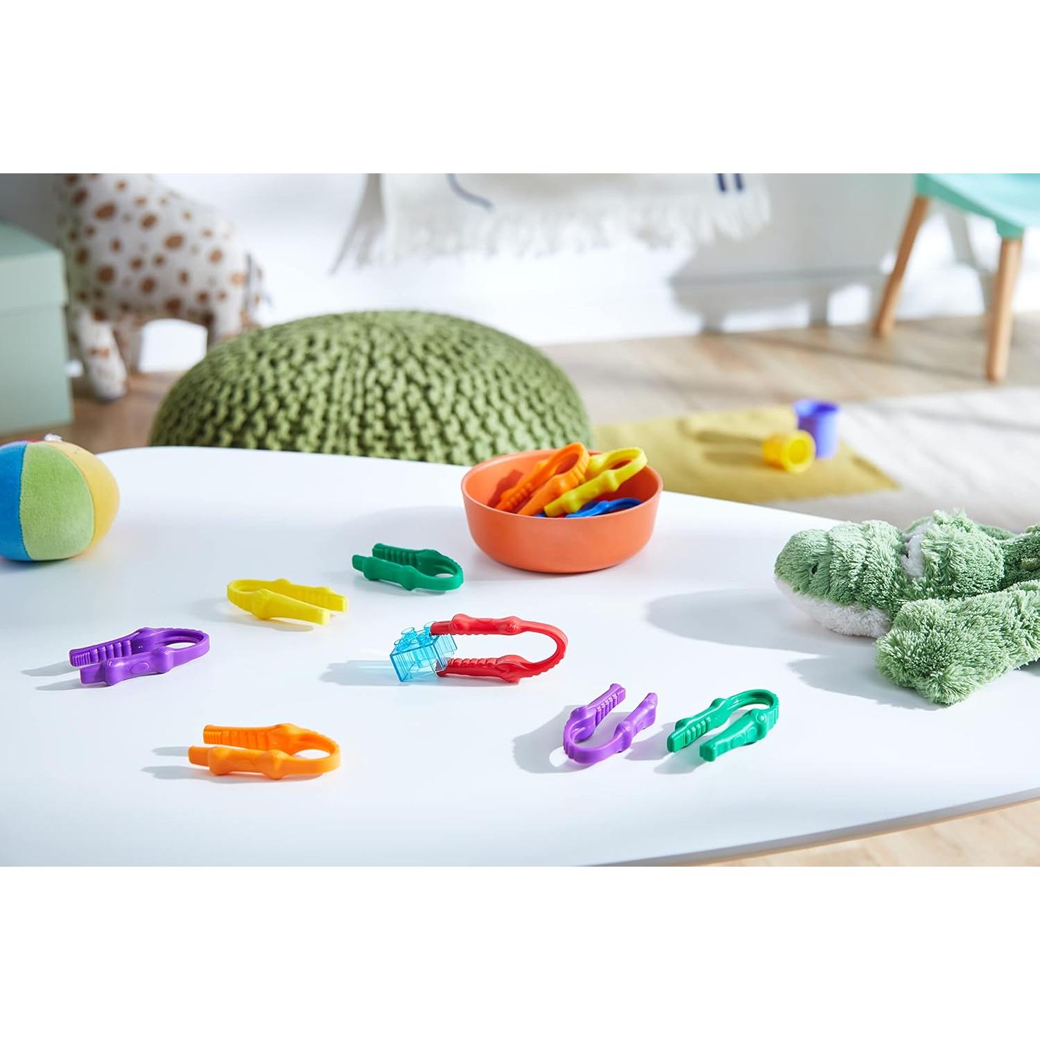 Pinzas Gator Grabber Learning Resources - 12 Piezas para Niños 2+