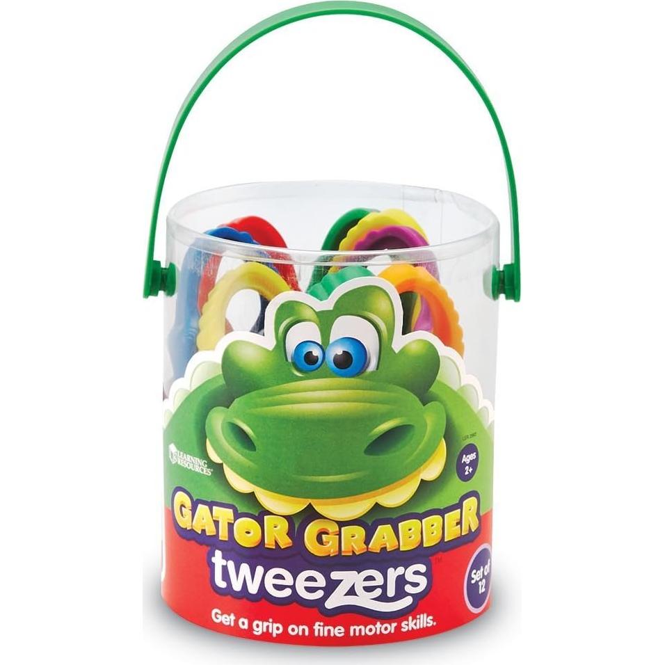 Pinzas Gator Grabber Learning Resources - 12 Piezas para Niños 2+