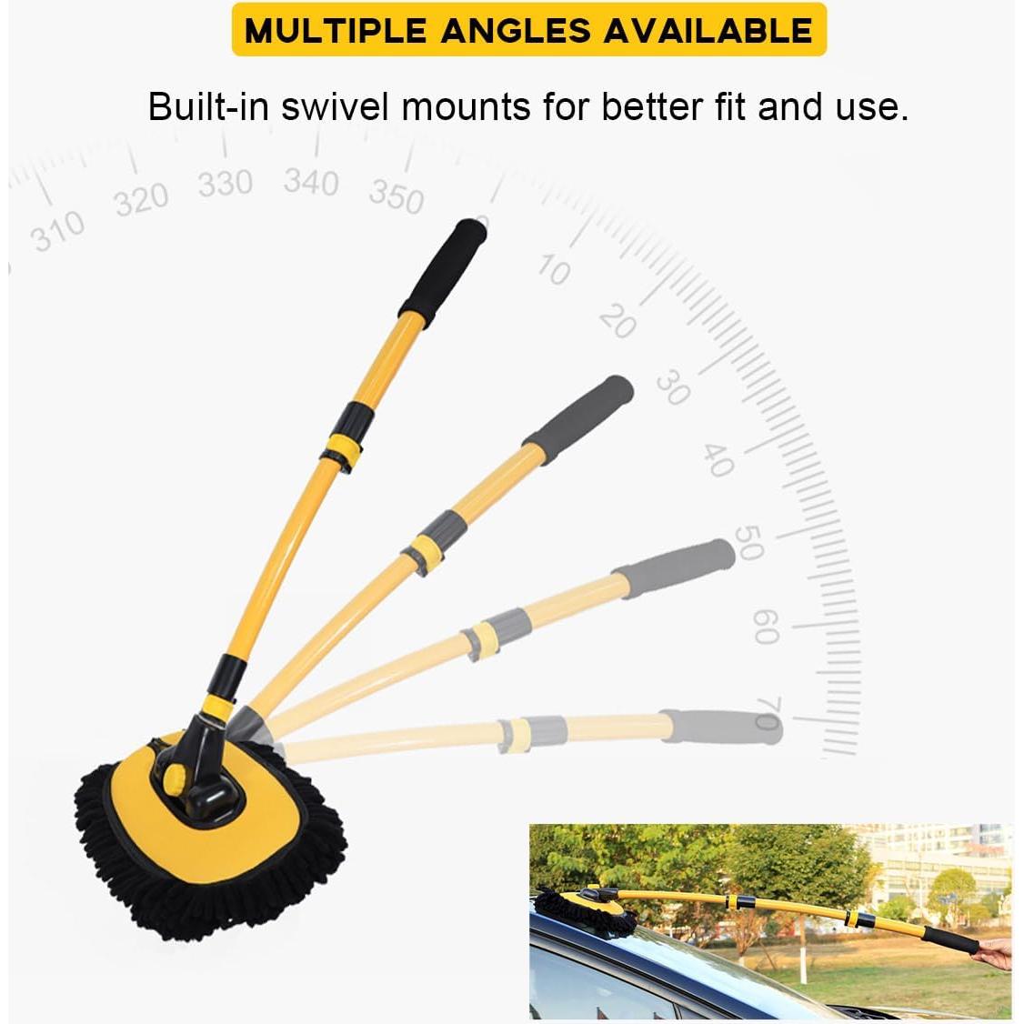 Kit de Lavado de Autos Sylvil con Cepillo y Mitón Microfibra