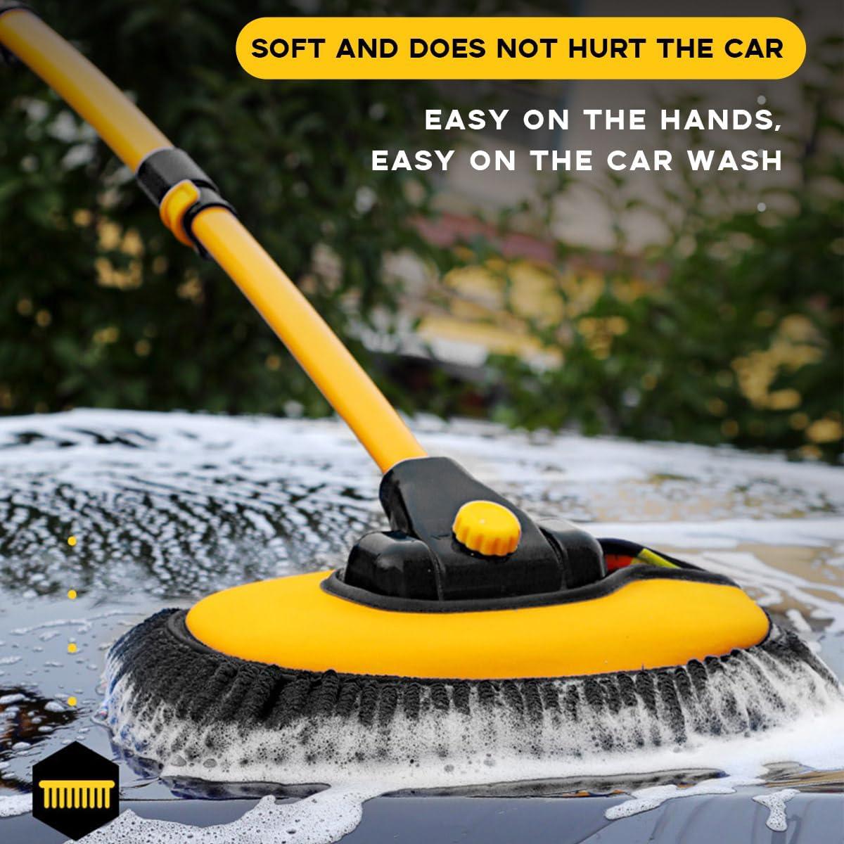 Kit de Lavado de Autos Sylvil con Cepillo y Mitón Microfibra