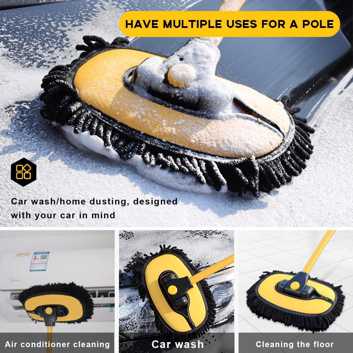 Kit de Lavado de Autos Sylvil con Cepillo y Mitón Microfibra