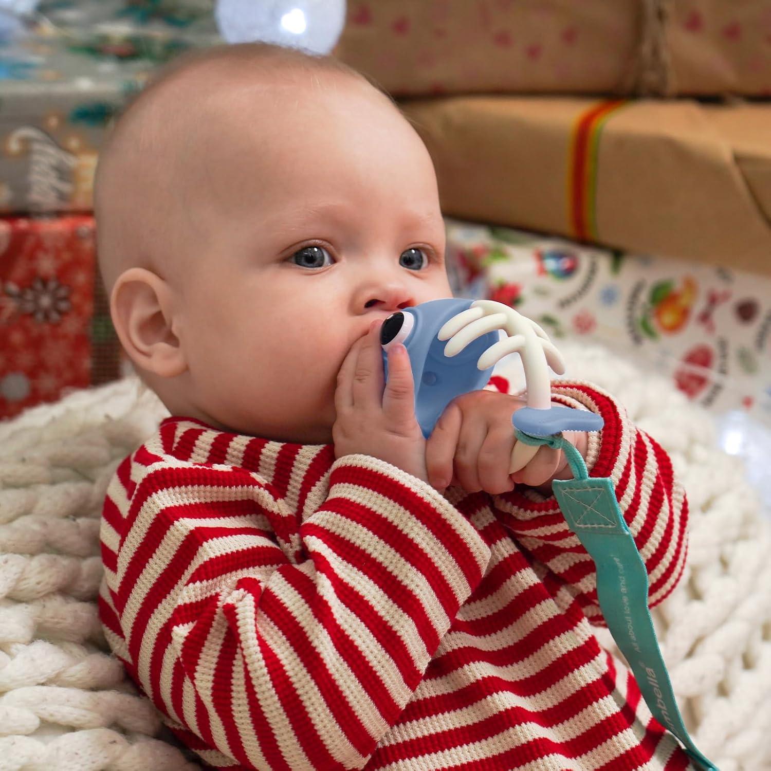 Mordedor de Silicona Mombella Pez Payaso para Bebés 0-12 Meses