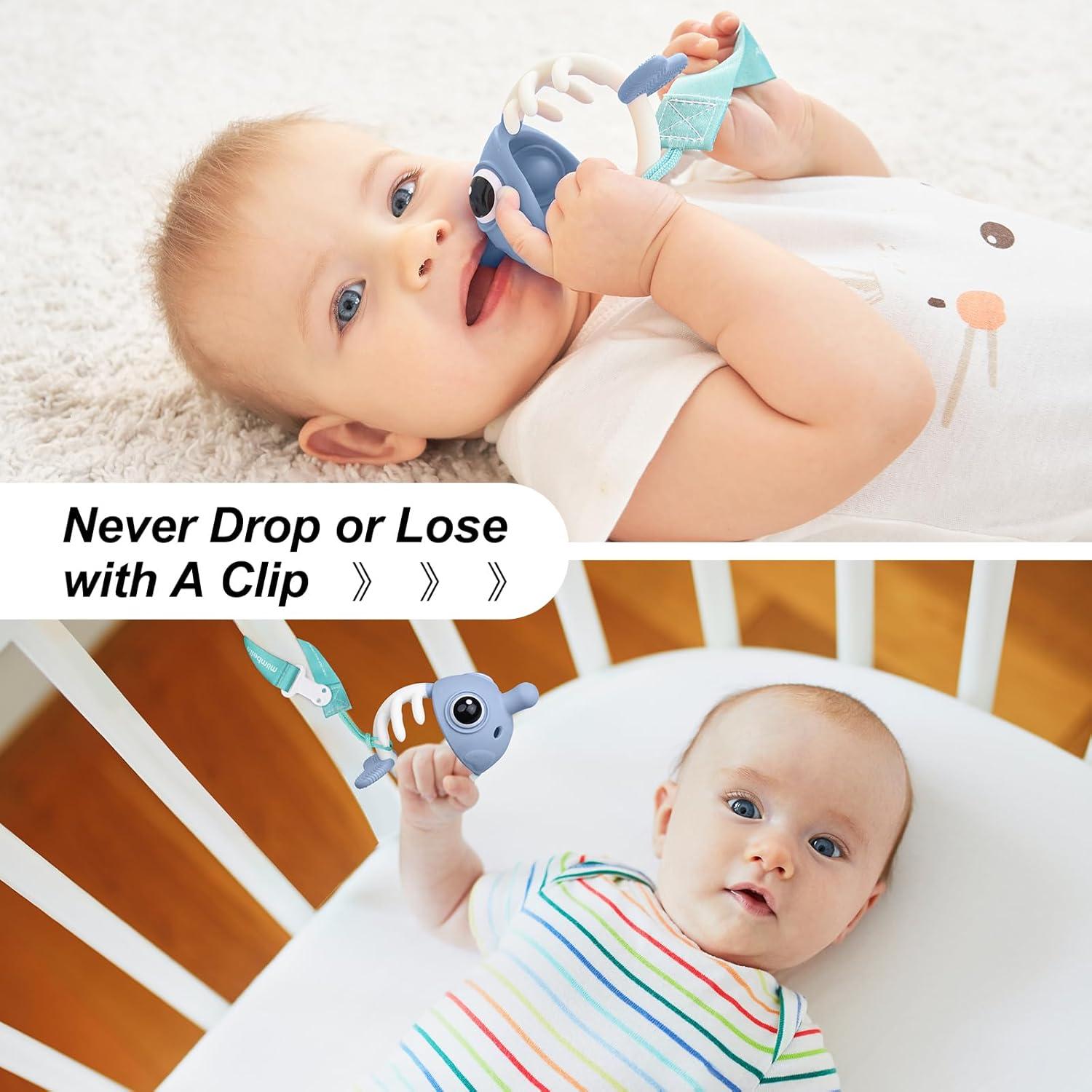 Mordedor de Silicona Mombella Pez Payaso para Bebés 0-12 Meses